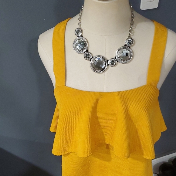 Madewell Mustard Layered Tank Top - Picture 4 of 12
